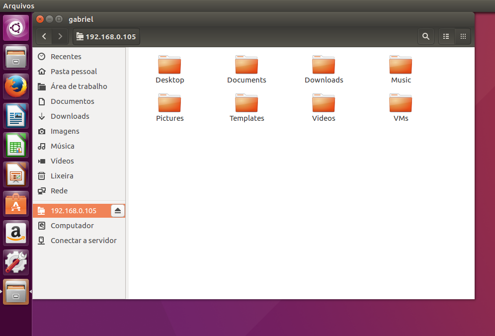 SSH ubuntu modo gráfico - Conectando ao servidor