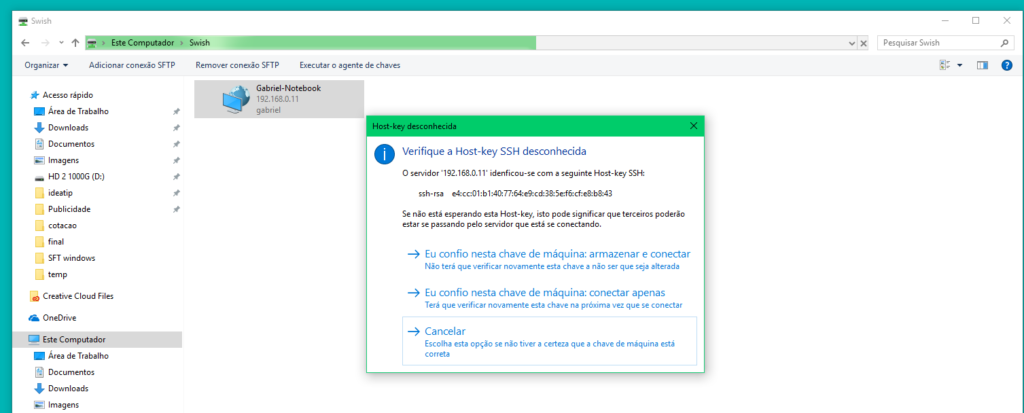 SFTP integrado ao Windows Explorer | ideatip